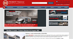 Desktop Screenshot of frobertmateriel.com