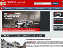 Tablet Screenshot of frobertmateriel.com